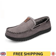 Men's Moccasin Slippers Size 8