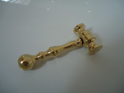 Auctioneers gavel made from - gavel,
