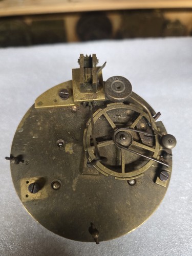 Antique french clock mechanism - french,