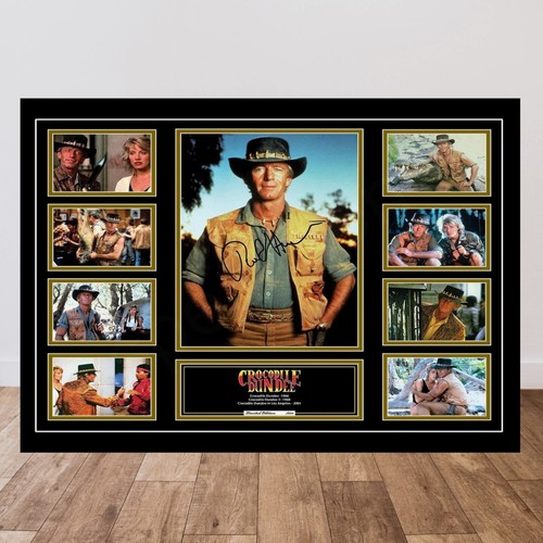 Crocodile dundee signed - crocodile,