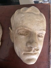 1937 David Powell Plaster Face Mask Silent Film Actor Hollywood Memorabilia Rare