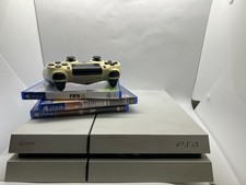 Sony PlayStation 4 PS4 500GB Console Glacier White Bundle 3 Games Tested