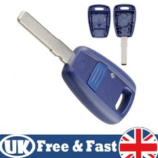 New 1 Button Remote Key Fob Case & Blade For Fiat Punto Doblo Bravo Brava UK