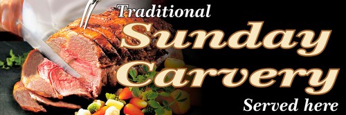 Sunday carvery pvc printed - sunday,