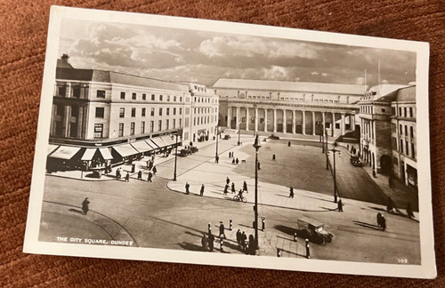 Antique postcard dundee street - antique,