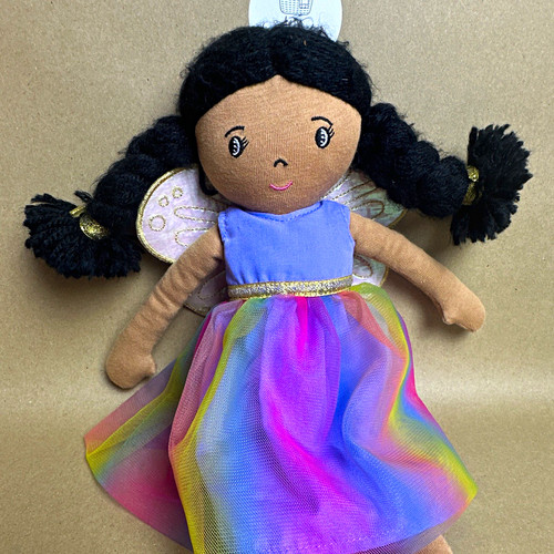 Fairy rag doll with wings - doll,