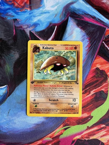 Pokemon card kabuto 62 - kabuto, 50/62