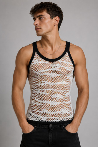 Men camouflage mesh string - mesh,