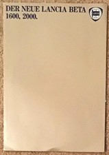 LANCIA BETA Car Sales Brochure