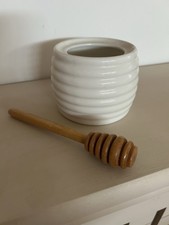 Honey Pot With Honey Spoon. No