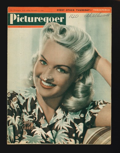 Picturegoer magazine back - magazine,