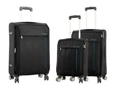 Lightweight Black Suitcase Set