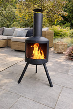 Steel Chiminea Outdoor Garden