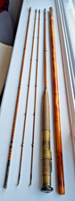 Vintage House of Hardy 3 piece Split Cane fly fishing rod with spare tip.