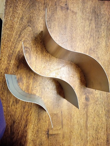 Stainless steel waves - s,