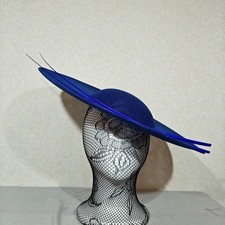 royal blue large fascinator