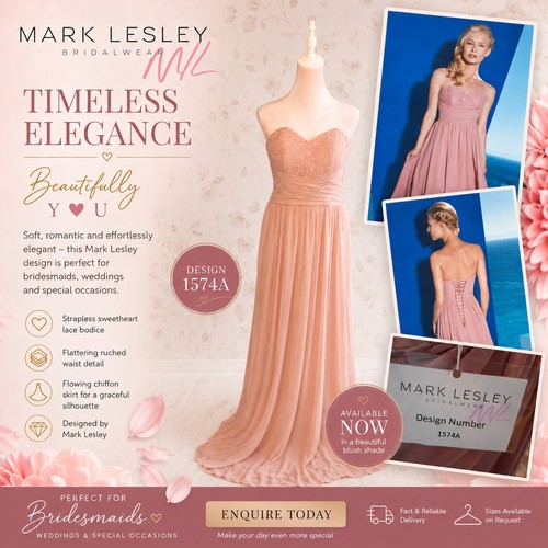 Prom dress size - 10, pink