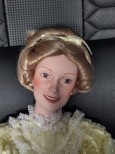 Vintage 1990 Danbury Mint MBI Sitting Mother Porcelain Doll- 18"- Collectable