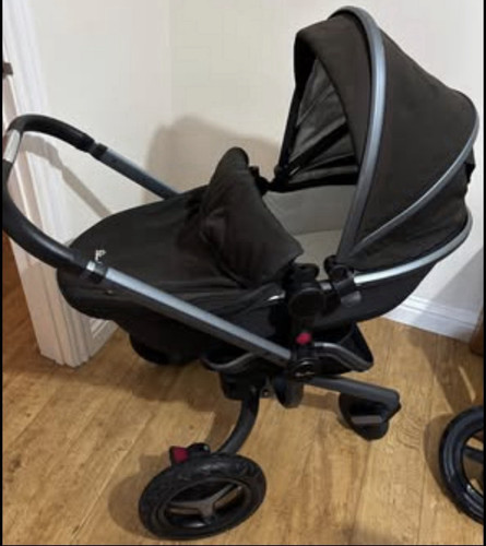 Silver cross black pushchair - cross,