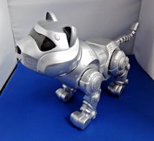 Robotic interactive silver - silver, cat