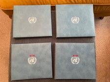 1975, 1976, 1978 , 1979 U.N. 1st Editions Silver proof medals Job lot