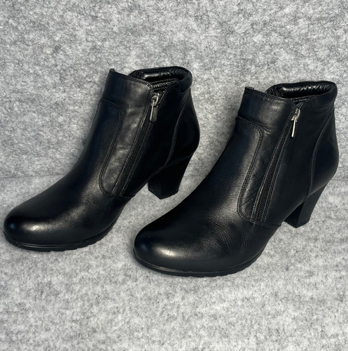 Pavers womens black leather - black,