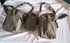 Vintage 1957 Dated Military Army Webbing-Pouches-Water Bottle-Belt