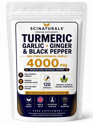 Turmeric ginger garlic black - garlic,