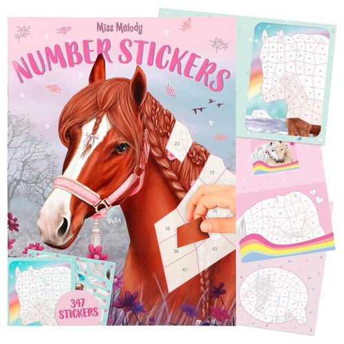 Miss melody number - number, stickers