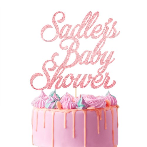 Personalised baby shower cake - personalised,