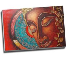 Buddha Red Thai Style Canvas Print Wall Art 30x20" A1