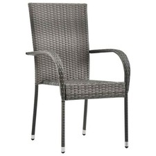 vidaXL Rattan Dining Chairs