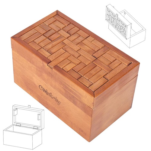 Step wooden puzzle - wooden, box