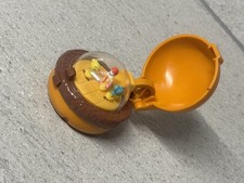McDonalds Happy Meal Burger Spinner Toy, Collectable 1996 Flip Top Burger Toy GC