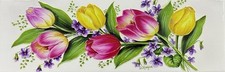 Ceramic Tile Tulips Plaque