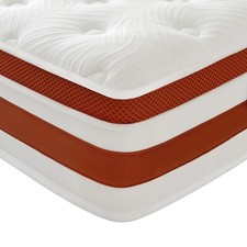 ?28CM POCKET SPRUNG MATTRESS ORTHOPEDIC MEMORY FOAM MATTRESS 