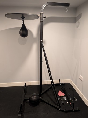 Boxing punch bag stand with - bag,