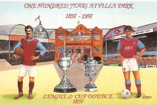 FOOTBALL GROUNDS & CLUBS  VILLA PARK POSTCARD CONTINENTAL SIZE UNUSED MINT