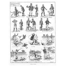 S.T DADD Wanted a Pointer Victorian Comic - Antique Print 1885