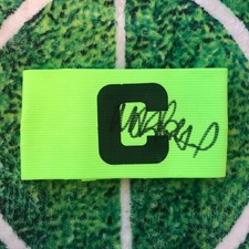 Mark Robins Of England, Man UTD & Norwich Signed Captains Armband wCOA