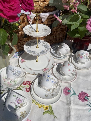 Vintage floral mismatched - vintage,