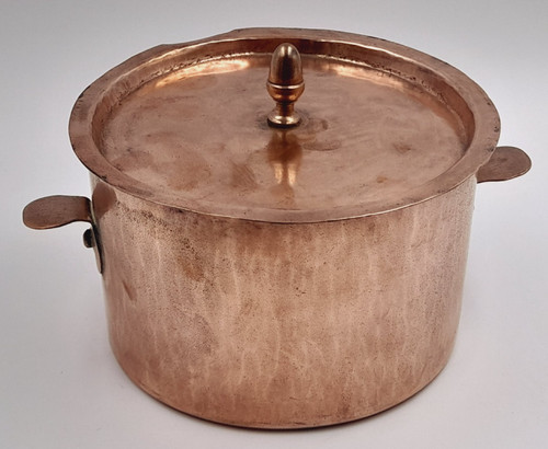 Vtg french copper pan crème - vtg,
