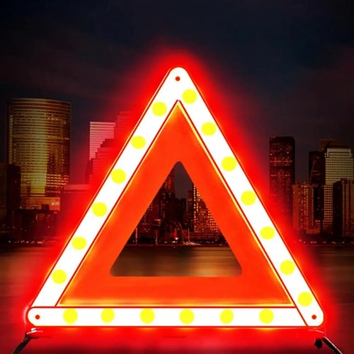 Large warning car - warning,
