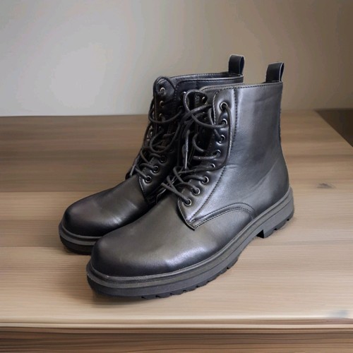Black mens boots - black, new