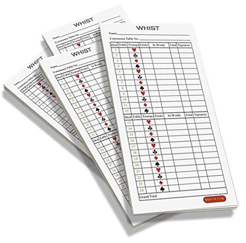 Whist score pads scoring - scoring, cards
