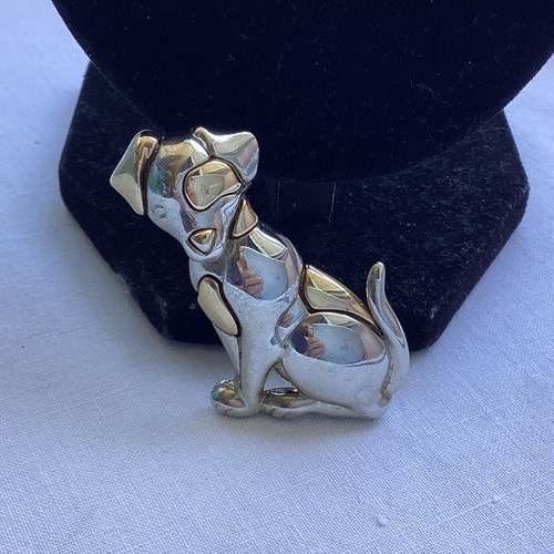 Vintage brooch dog puppy - dog,