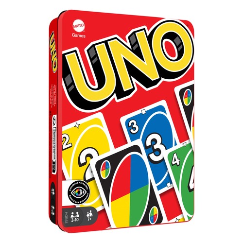 Uno card game with - card,