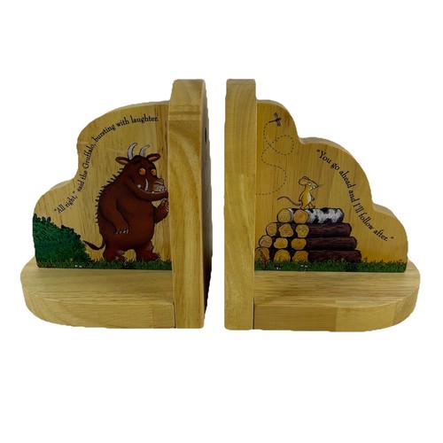 Gruffalo bookends wooden book - gruffalo,