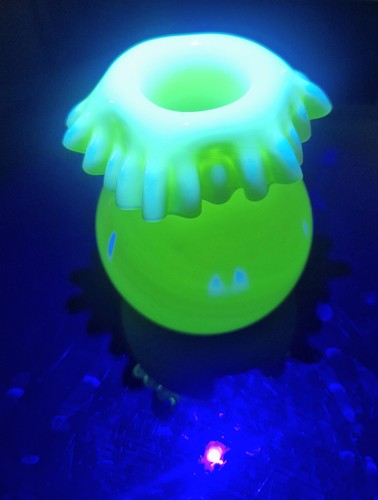 Vintage custard uranium glass - vintage,