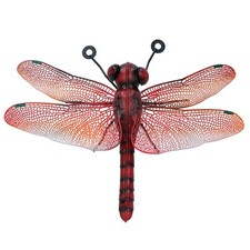 Small Metal Red Dragonfly